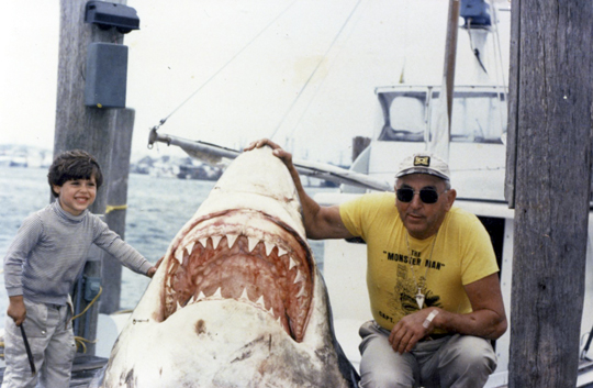 Dylan with Great White Shark e